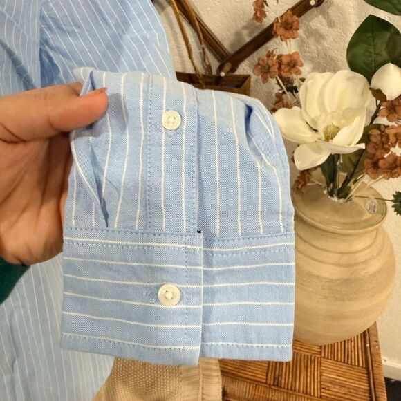Tommy Hilfiger Light Blue Pinstripe Shirt - Picture 3 of 7